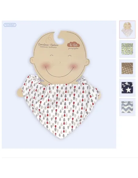 Babero Pañuelo Impermeable Velcro